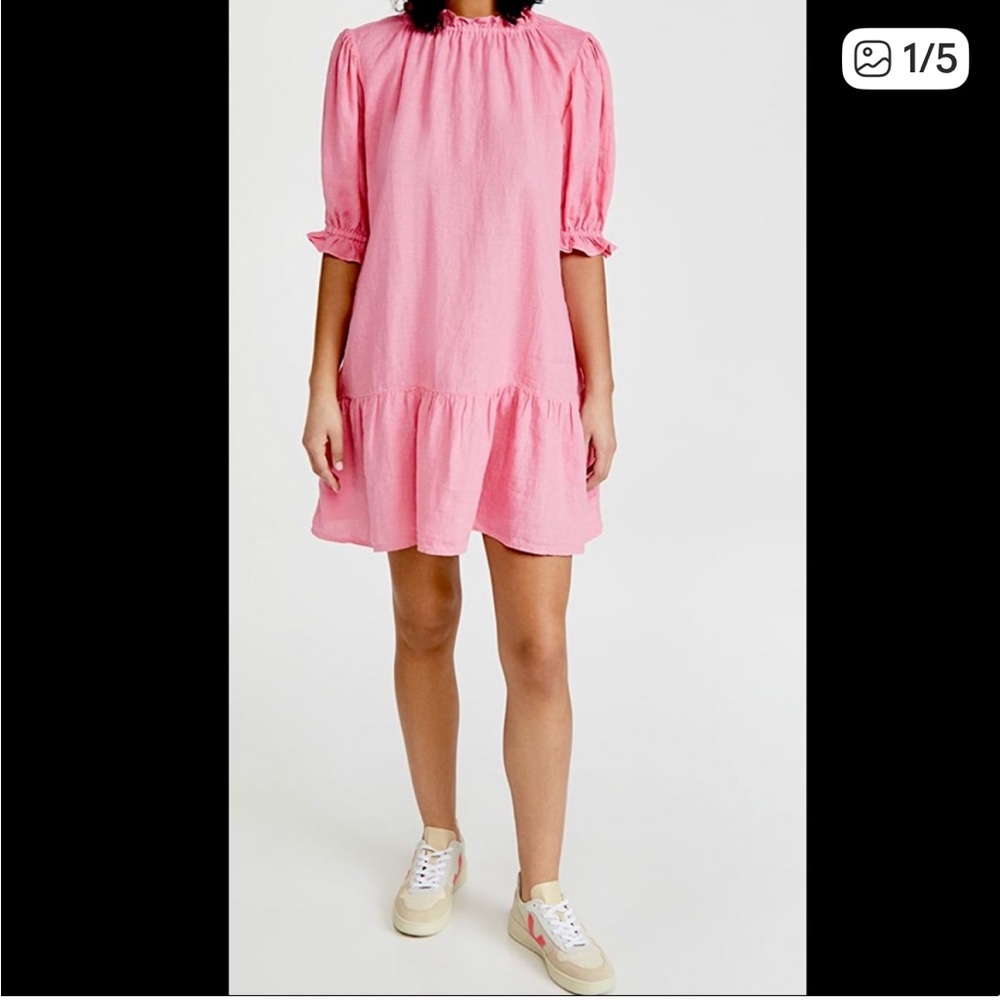 Velvet by Graham & Spencer Bernice Lt Pink Dress. - Picture 2 of 11